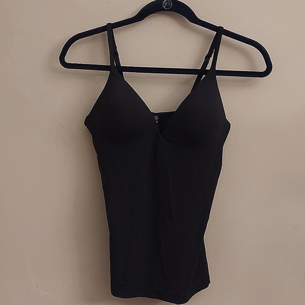 Victoria's Secret Black Slimming Camisole Shapewear Tank RARE